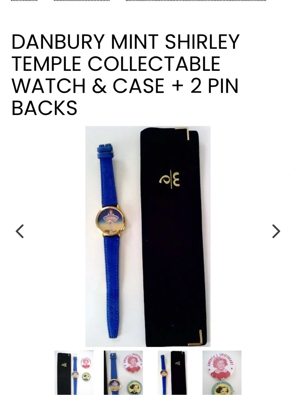 Blue Strap Gold-Tone Ballerina Dial vintage Watch